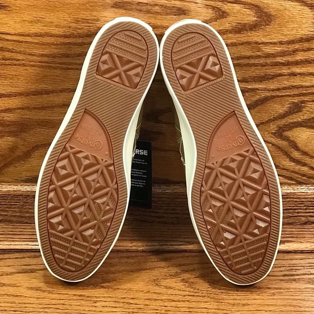 Converse One Star Platform Ox Gold Egret Shoes - Picture 6 of 7
